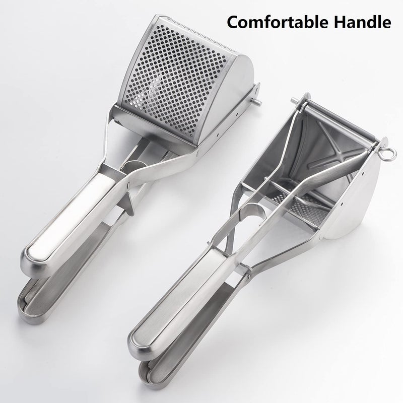 Shoxil Potato Ricer Good Grip  Potato Masher Stainless Steel Professional Masher Kitchen Tool Fruit Press Baby Food Masher - Image 2